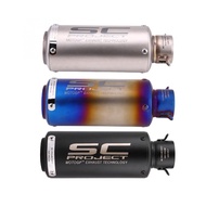 Motorcycle Exhaust Pipe Muffler Inlet 51mm 61mm SC Exhaust Mufflers