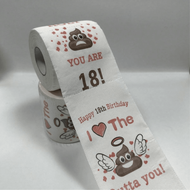 1 Pc, 18th Birthday Gift For Men And Women Happy Prank Toilet Paper - 18th Birthday Decorations For 