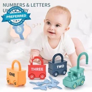 Children's Montessori Early Learning Teaching Aids Locks With Keys Educational Numbers Matching E4a2