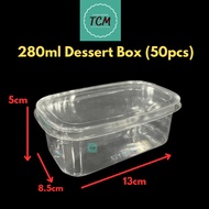 (50pcs)Dessert Box with Lids 280ml/Tiramisu Box/Bekas Tiramisu 50pcs
