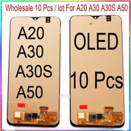 SS Wholesale 10 Pieceslot For Samsung A20 A30 A30S A50 Lcd Scre
