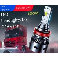 24v Truck LED Headlight H7H1H3 Laser Bulb H4 15000W 1,000W High Low Beam Integrated Modified Super Bright Strong Light Headlight