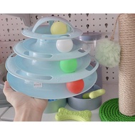 4-STORY BALL TOWER AND MOUSE CAGE BALL FOR CATS - TOYS FOR CATS