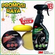 ( Ready Stock) Combo Sale 3M Paste Wax  39526LT, (150g) + 3M Tire Dressing PN39042L, (400ml)