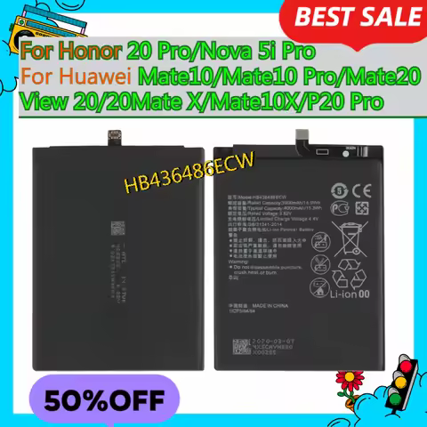 HB436486ECW Battery For Huawei Honor 20 Pro/Nova 5i Pro/Mate10/Mate10 Pro/Mate20/View 20/20Mate X/Ma