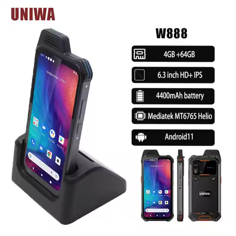 UNIWA W888 ATEX Explosion Indestructible Water Proof Mobile Phone 4GB+64GB 5000mAh Walkie Talkie PTT