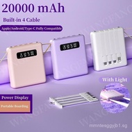 3C logo 20000 Mah Power Charging Power Bank Powerbank Mobile Power Bank Fast Charging Built-in 4 Cab