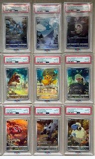 單張/九連 Pokemon Pikachu s12a 205 荷葉比卡超 PSA 10  GOD PACK