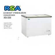 Rsa Xs 320 Chest Freezer Box Sliding 300L Lemari Pembeku Es Krim By