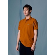 เสื้อโปโลชาย Crocodile ทรงใหญ่ มีกระเป๋าหน้า สี pumpkin spice ของแท้ 100% ไม่แท้ยินดีคืนเงิน