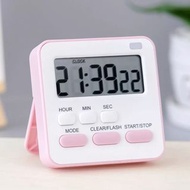 計時器（英文版） 廚房定時器時間計時器多功能倒計時提醒器小時鍾Kitchen Timer with Magnetic Kitchen Tool Timer Kitchen Reminder Silent Learning Beauty Countdown Electronic Alarm Clock