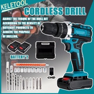 12V Wireless 13mm Drill, Rechargeable Lithium Battery Hand Drill, Mini Portable Tool for Home Drilli