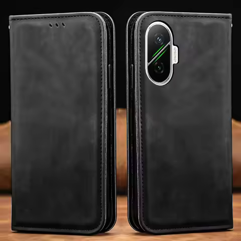 For Xiaomi Poco F7 5G 2025 Flip Case Smooth Wallet Skin Funda Poco F7 Case Mi Phone PocoF7 F 7 7F Ma