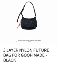 Goopi goopimade Goopimade x Clesste  3 LAYER NYLON FUTURE BAG FOR GOOPiMADE - BLACK