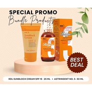 RDL Babyface Astringent Toner  #3 30ml and RDL Sunblock Cream 25ml (SET)