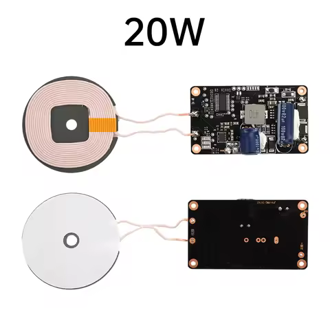 20W High-voltage Car Wireless Charging Module DC 12-96V Wireless Charging PCBA Transmitter Module 12