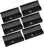 Tofficu 6pcs Pen Gift Box Pen Box Pen Storage Boxes Pencil Pens Black Pen Cases for Adults Black Pen Pencil Box Pencil Holder Single Pen Display Case Clamshell Portable Black