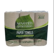 Seventh Generation Unbleached Paper Towel, 6 Count 未漂白紙巾 120張 x 6卷 【732913137374】