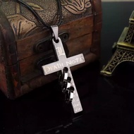 Kalung Salib Death Note Pria Wanita Tali / Kalung Death Stainless Steel Anti Karat - Kalung DeathNot