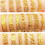 💥FREE COP 916💥(BCE11) Emas Bangkok Bracelet Gelang Tangan Rantai Tangan Wanita Dewasa Gold Plated.