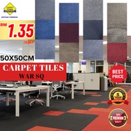 [READY STOCK] PER SQFT 54 SQFT /108 SQFT WAR SQ TILES CARPET KARPET PEJABAT CARPET TILES MURAH