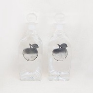 【特價】早期古件-奧地利水晶三角造型酒瓶