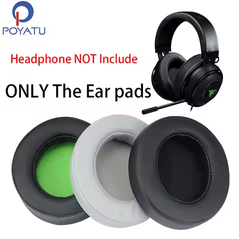 POYATU For Razer Kraken 7.1 Ear Pads Headphone Earpads For Razer Kraken 7.1 Chroma V2 USB Gaming Pro
