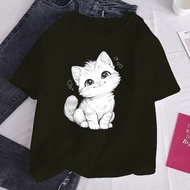 Super Jumbo Cat T-Shirt 6XL 3XL 4XL 5XL 2XL XXL Ld 150 140 120 130 Plus Size Cat T-Shirt Baju Peremp