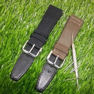 IWC Premium Leather Canvas Watch Strap 22mm