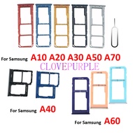 SIM Card Tray Adapter Holder For Samsung A10 A20 A30 A40 A50 A60 A70 A80 Black Nano SIM Micro SD Car