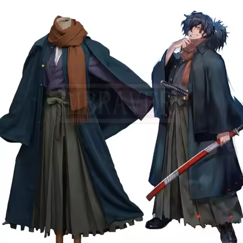 Fate Grand Order FGO Okada Izo Kimono Cosplay Costume Uniform Tailor made Any Size