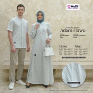 ES - (COD) MUTIF Sarimbit Ori HAWA - ADAM Salute White Blue | Gamis