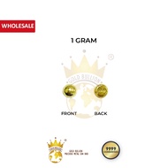 WHOLESALE Pure Gold 999.9 Solid Gold Bean 小金豆 1g(High Polish) (Free Bottle) Wholesale