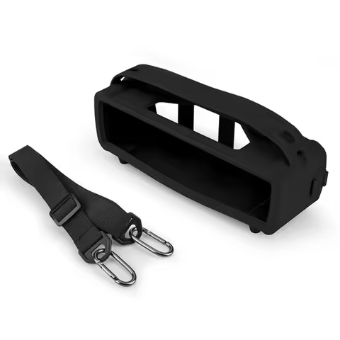 Portable Silicone Case Shockproof Travel Protective Carrying Pouch with Shoulder Strap & Handle for 