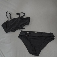 Black Ring Detail Bikini Set – 2 Piece Swimsuit Swimwear for Kids