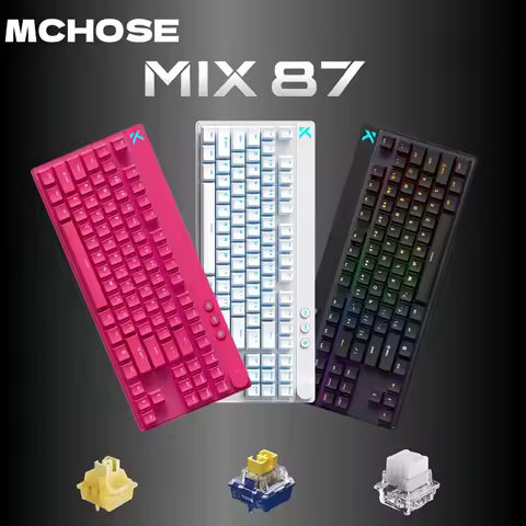 MCHOSE MIX87 Magnetic Swtich Keyboard 8K+256K Esport 0.08ms Low Latency Wired Gaming Keyboard E-Spor