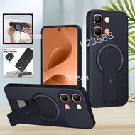 Caing For Infinix NoteEdge Carbon Fiber Stand Holder Magnetic Phone Case for Infinix Note Edge 5G 20