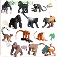 INTERESTING 6PCS Orangutans Figurine Realistic Educational Toys Science Simulation Gibbon Cubs