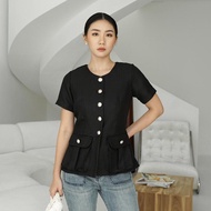 Beige Studio - Gwen Tweed Top Tweed Top/ Wanita