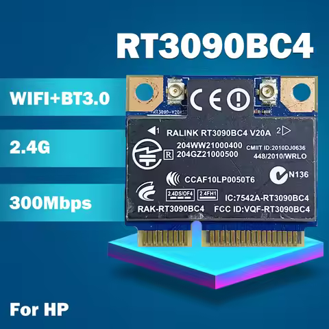 Ralink RT3090BC4 Half Mini PCI-e Bluetooth3.0 Wirsless WLAN Card SPS:602992-001 for HP CQ42 CQ62 432