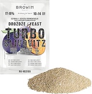 Browin Turbo Slivovitz 403155 Burning Yeast = for Fruit Cuvées, 25 L Cuvée and 5 kg Sugar - up to 17