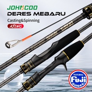 Ajing Fishing Rod Spinning Casting 2.28m with Fuji Rings Lure Weight 1-7g Seawater Solid Tip Rod Cas