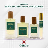 ROSE WATER & VANILLA COLOGNE BY SOLID PERFUME