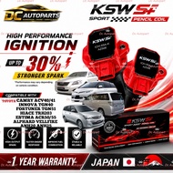 KSW S+ SPORT PLUG PENCIL COIL IGNITION CAMRY ACV40 ACV41 ESRIMA ACR50 ALPHARD VELLFIRE ANH20 INNOVA 