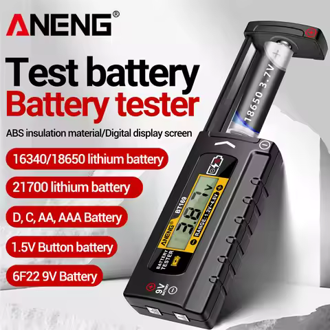 Digital Display Battery Tester Volt Checker for AA AAA 9V Button Multiple Size Universal Battery Tes