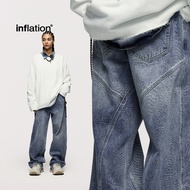 Jie Zhan Men's Clothing|3D Cut Washed Jeans 2025 Spring Summer New Street Style Loose  armani t shir