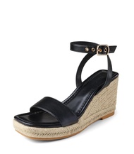 Arromic Wedges for Women Espadrilles Wedge Heel Sandals Square Toe Ankle Straps Wedge Sandals for Wo