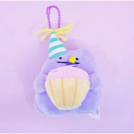 Pokemon Plush Doll Series : Happy Birthday Ditto 8cm Key Ring Chain Bag Charm Korea Version