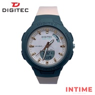 Digitec Digital Analog Beige Grey Pu Resin Woman Watch BDA-4082T