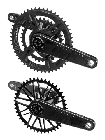 ZRACE UNCHAINED Carbon Fiber Crankset Lightweight Modular Structure Suitable for ROAD Gravel
